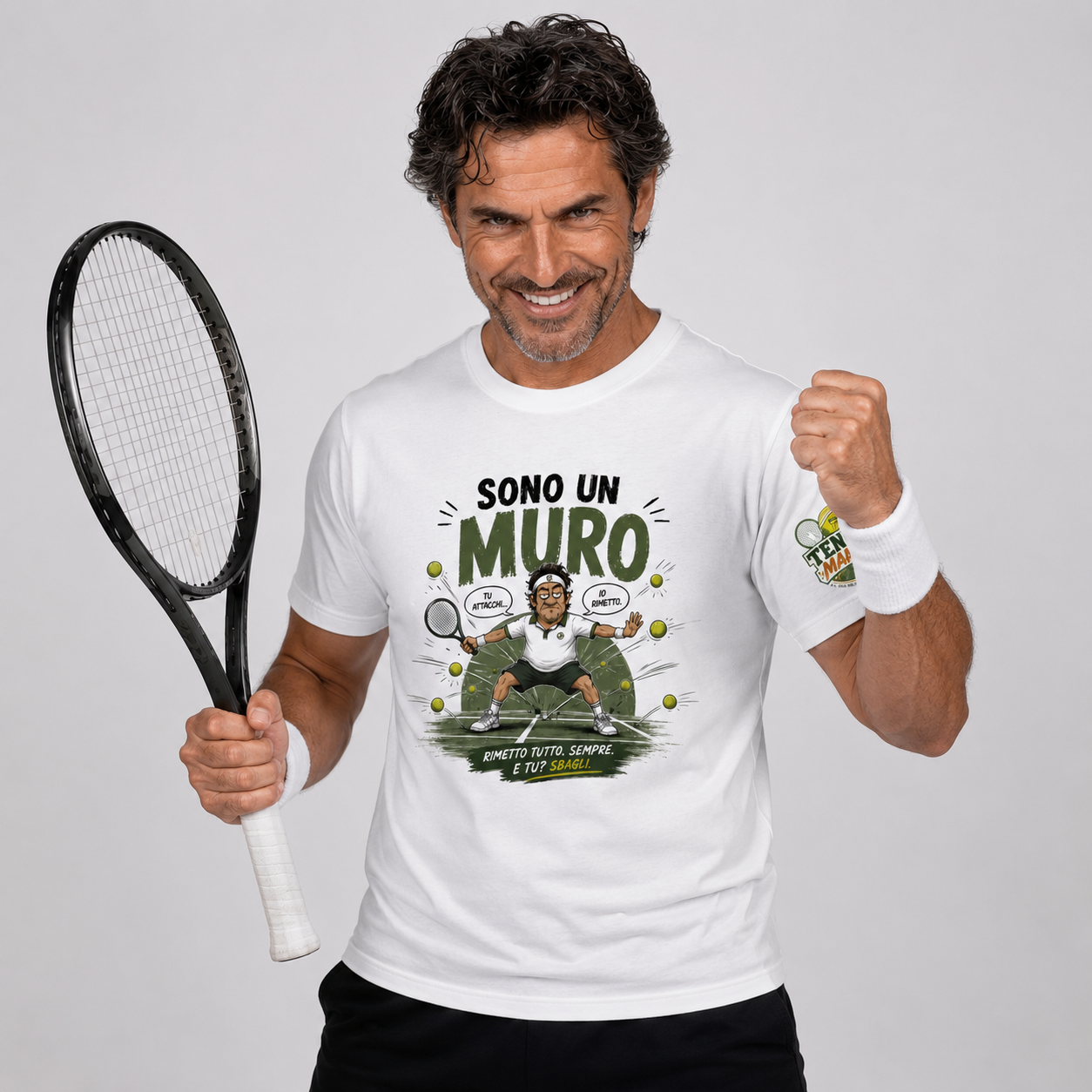T-shirt "Sono un Muro" — Tennis Marcio